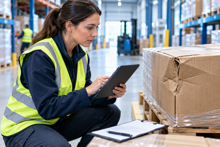 Documenting damaged freight for a carrier claim