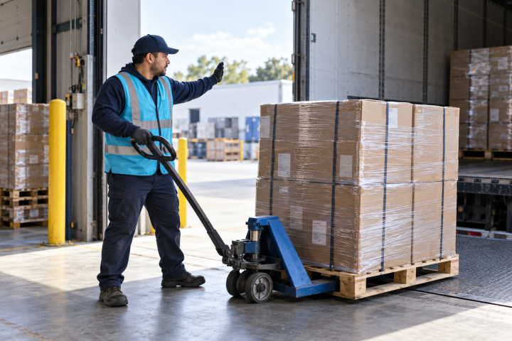 LTL freight handling at a loading dock